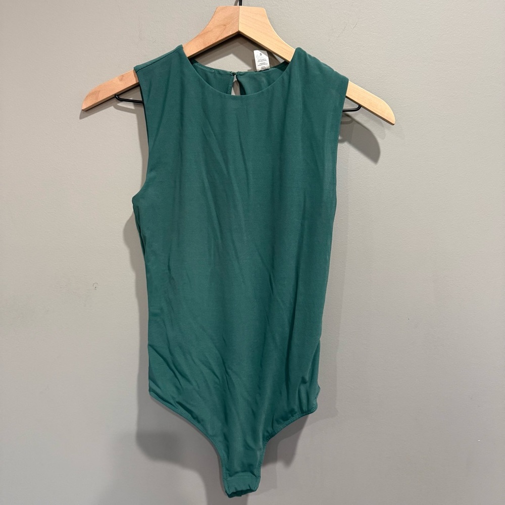 Parade Teal Sleeveless Bodysuit Size Small